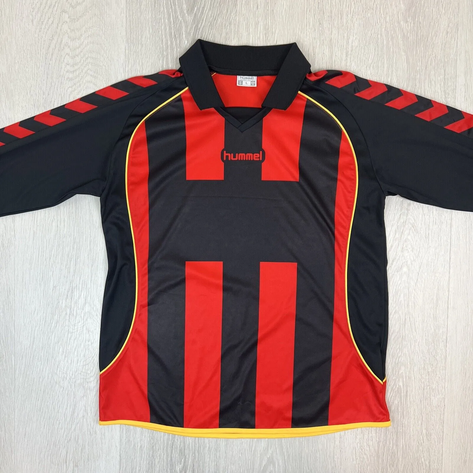 Hummel Mens Long Sleeve Soccer Jersey Size Large