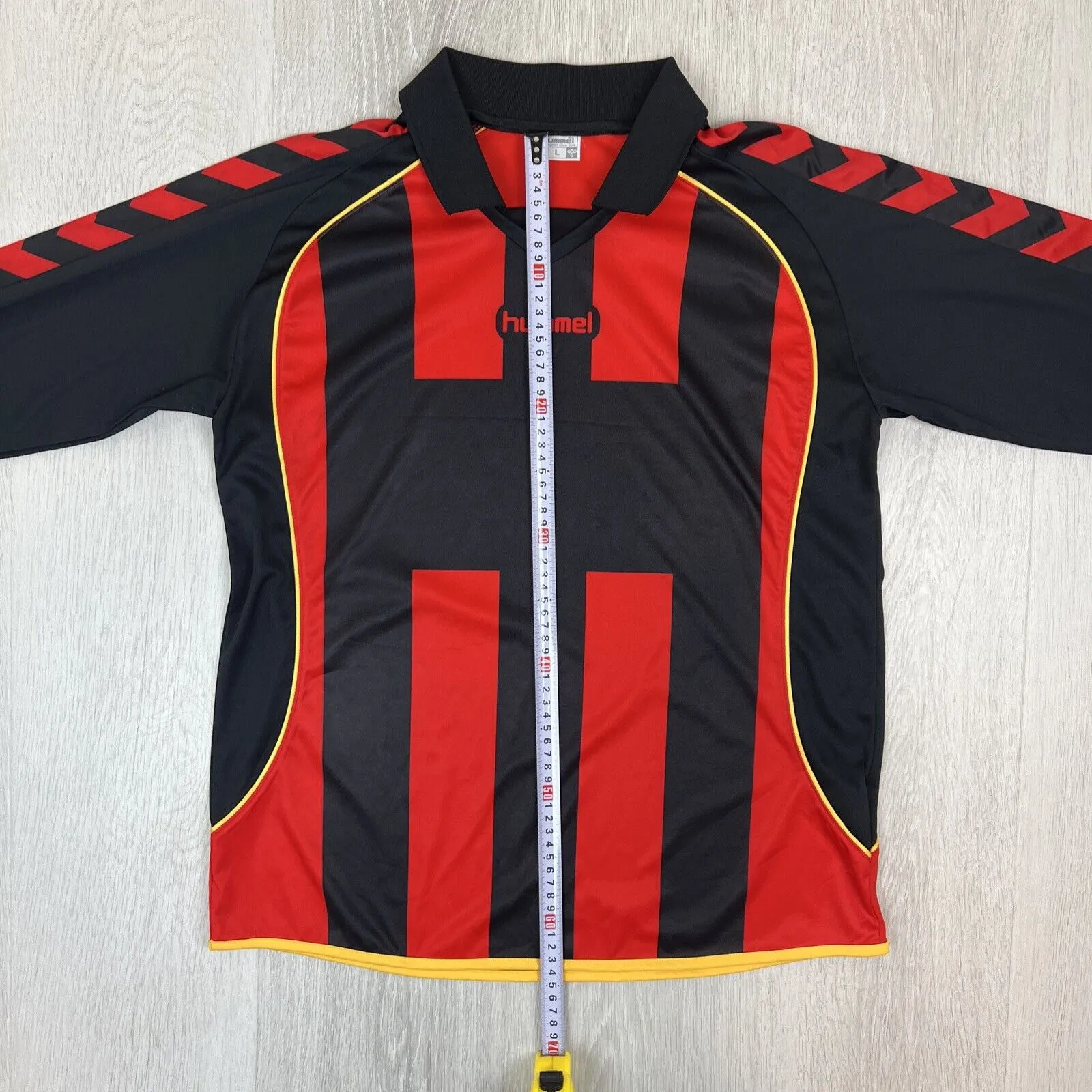 Hummel Mens Long Sleeve Soccer Jersey Size Large