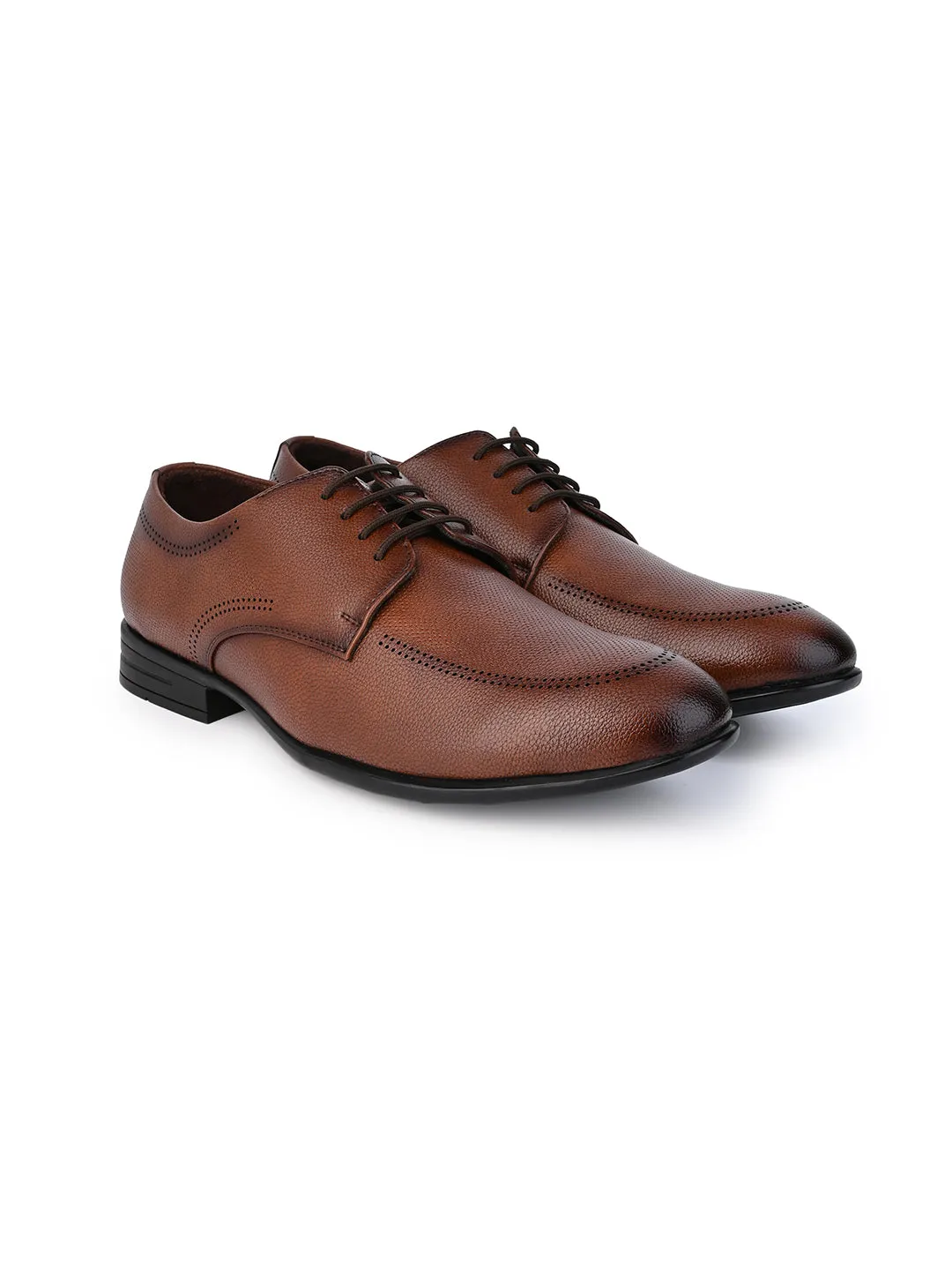 Hydes N Hues Men Brown Lace-ups with Black Sole