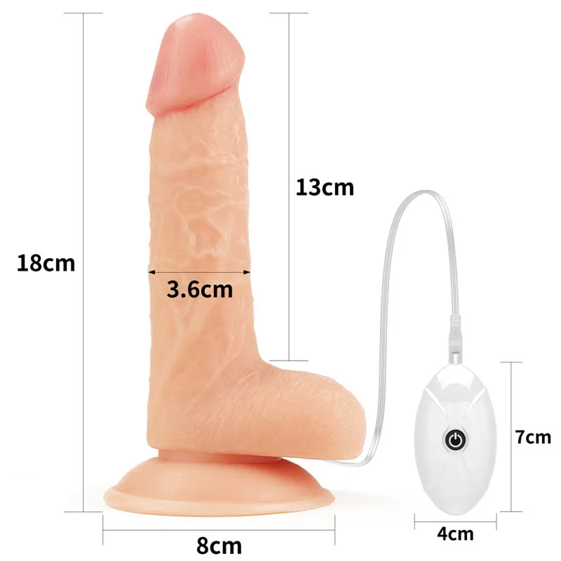 Ingen Easy Strap-On Set - Flesh 7 Inch Vibrating Strap-On