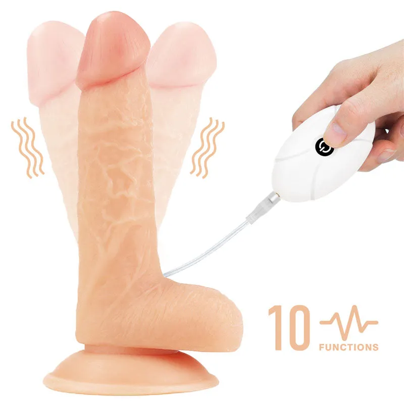 Ingen Easy Strap-On Set - Flesh 7 Inch Vibrating Strap-On