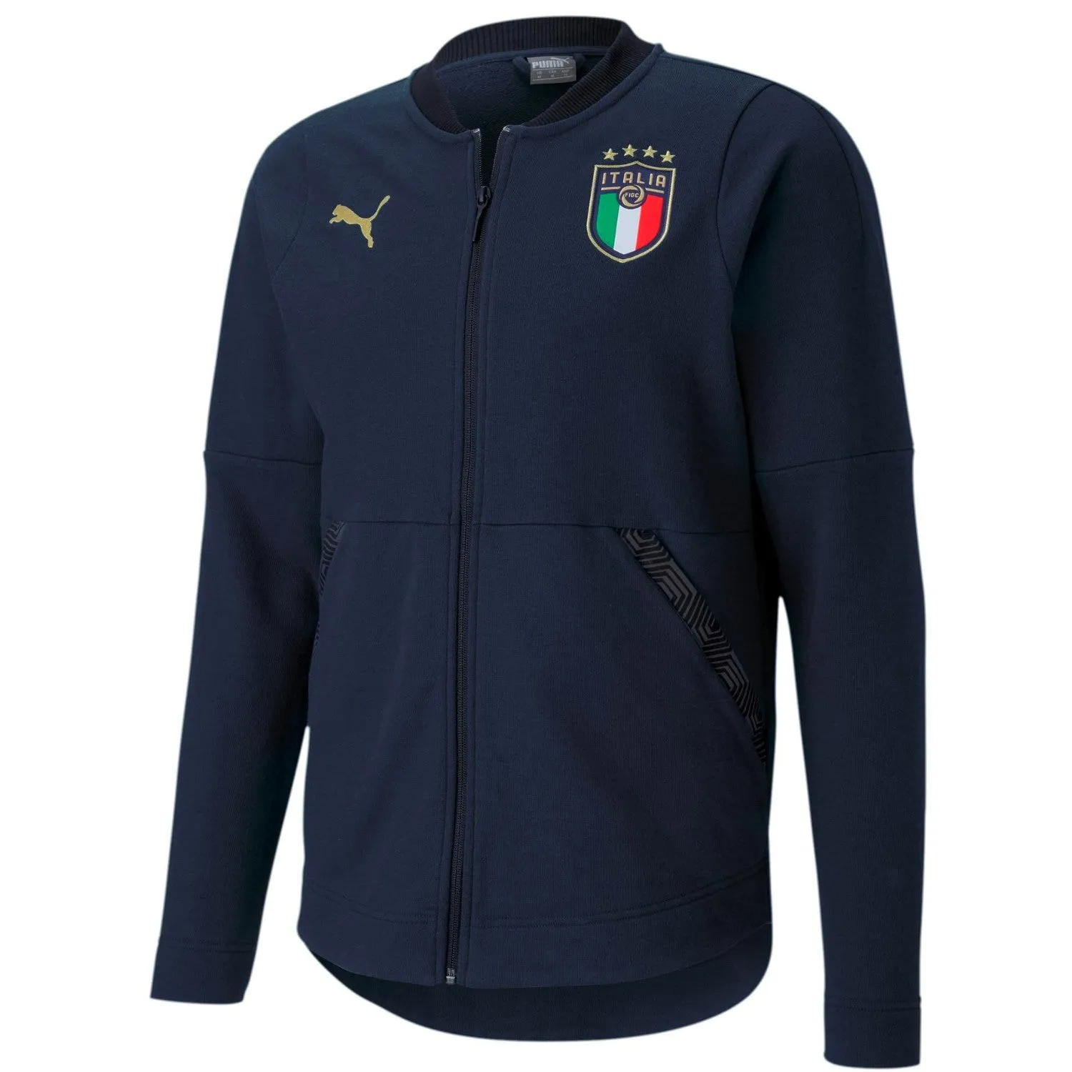 Italy navy Casual presentation Soccer tracksuit 2020/21 - Puma