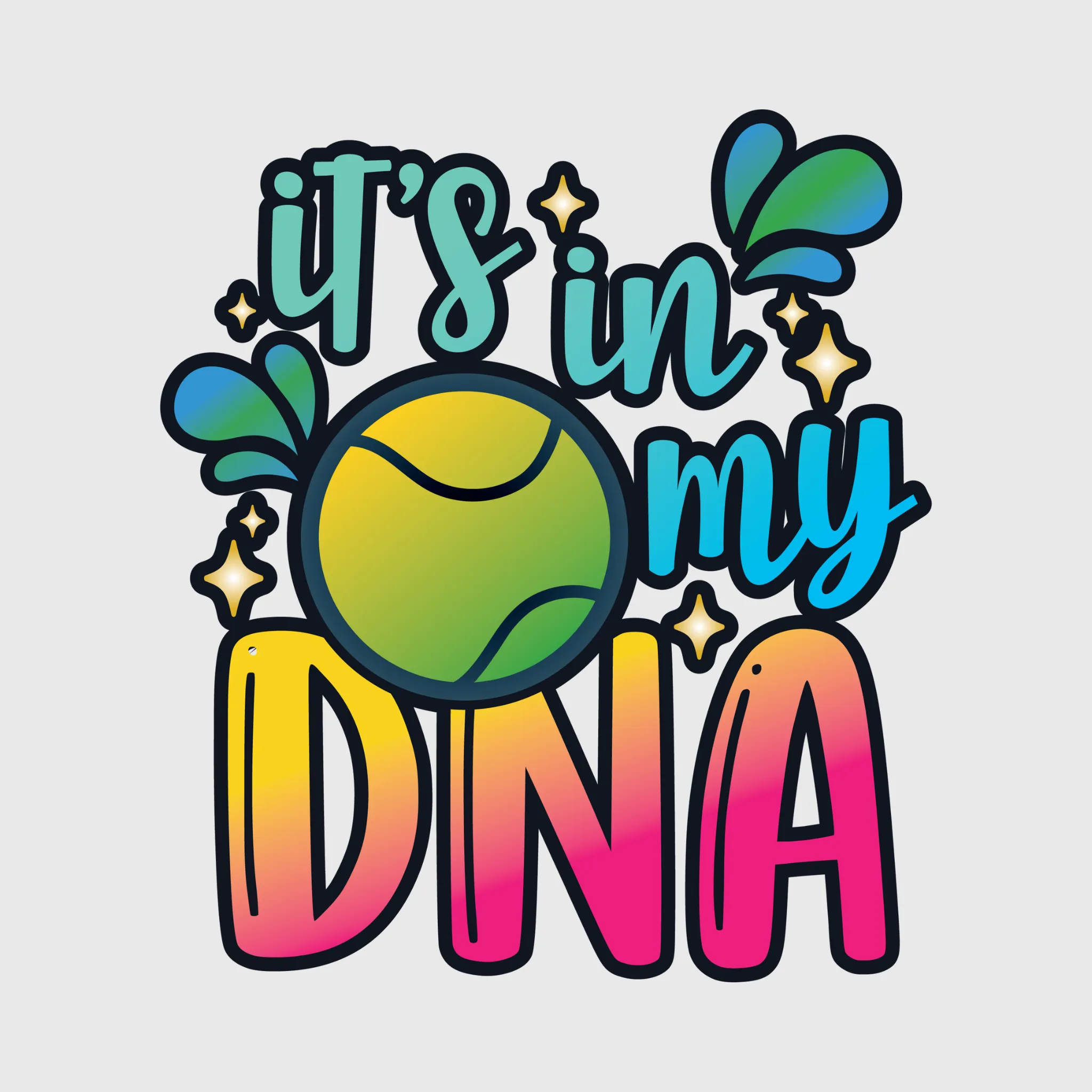 It's in My DNA Tennis Transfer