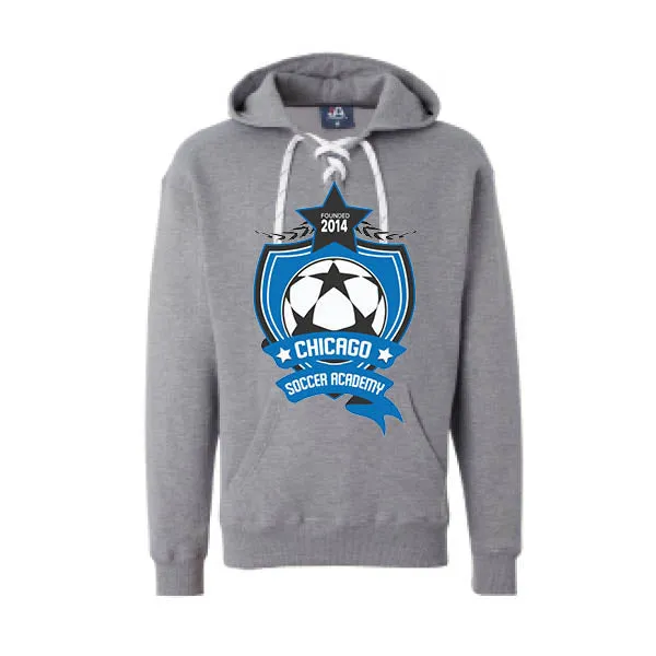 J American Sport Laced Hoodies Chicago Soccer Academy