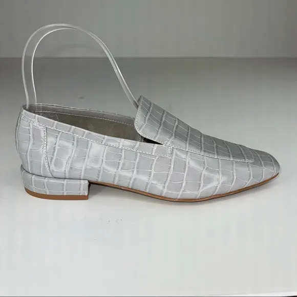 Jeffery Campbell Marko Gray Crocodile Loafer 7.5