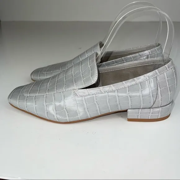 Jeffery Campbell Marko Gray Crocodile Loafer 7.5