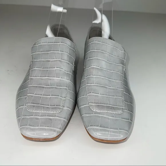 Jeffery Campbell Marko Gray Crocodile Loafer 7.5