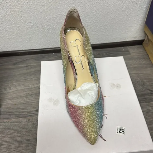 Jessica Simpson Wayva High Heel Multicolor Gradient Women's Heels