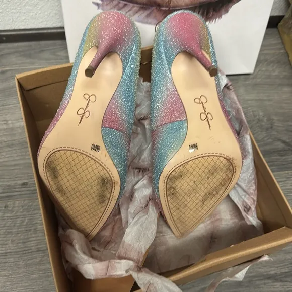 Jessica Simpson Wayva High Heel Multicolor Gradient Women's Heels