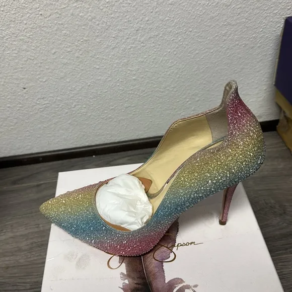Jessica Simpson Wayva High Heel Multicolor Gradient Women's Heels