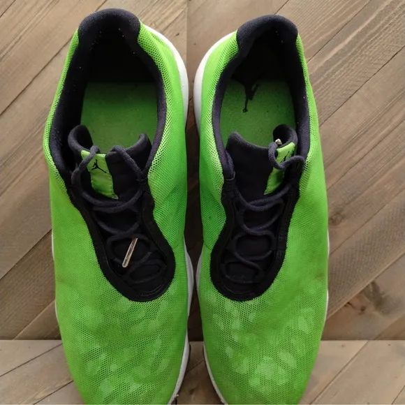Jordan Future Low Light Poison Green Camo Athletic Sneakers Mens Size 13 Shoes