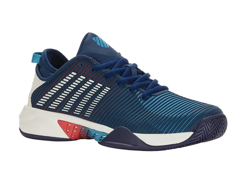 K-Swiss Hypercourt Supreme Mens Tennis Shoes - Blue Opal / White / Lollipop