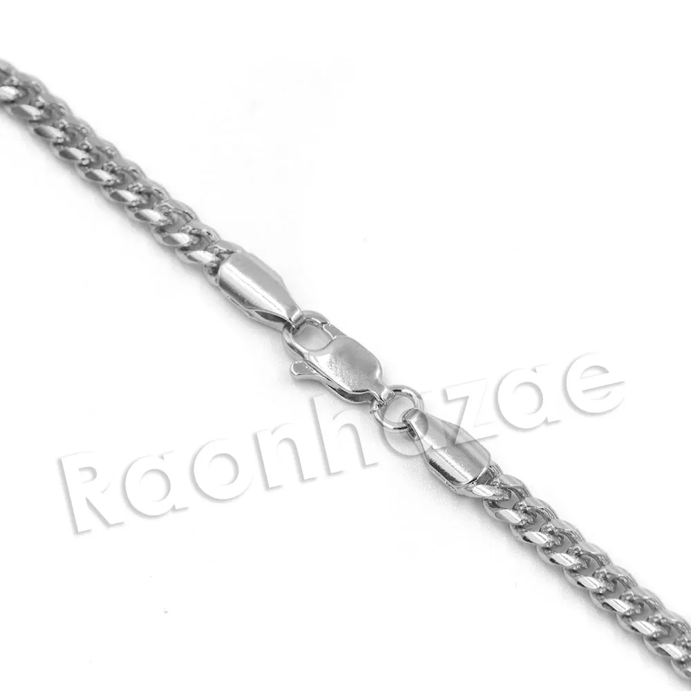 King Crown C Initial Pendant Necklace Set (Silver)