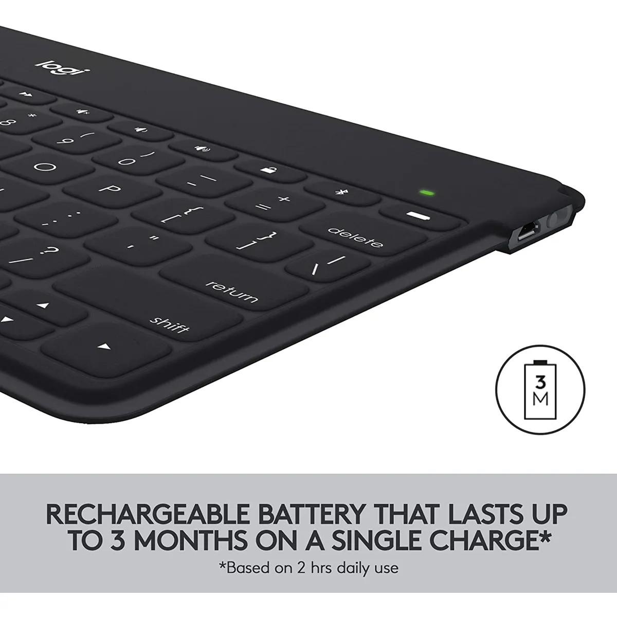 Logitech Keys-To-Go BT Keyboard With Stand