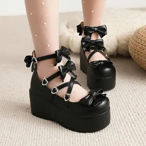 Lolita Bow Platform Shoes