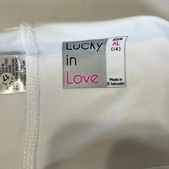 Lucky in Love Ultra Wave Pleated Jersey Tennis Skort Black Ombre Multi XL NWT