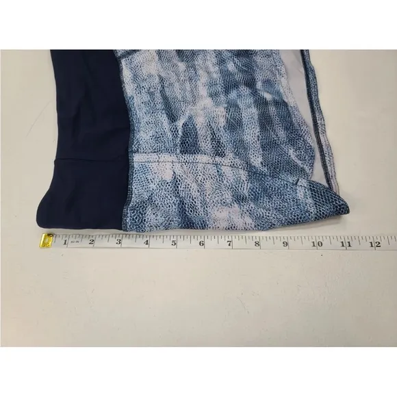 Lululemon Run Times Short II 4&quot; Mesh Scape Multi/True Navy Size 10 Womens