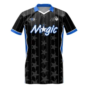 Magic-Inspired SlimFit HP Soccer Jersey V Neck with Collar Design Your Own Custom