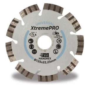 Mandrex MDZU125X Universal XtremePRO 125mm Diamond Blade