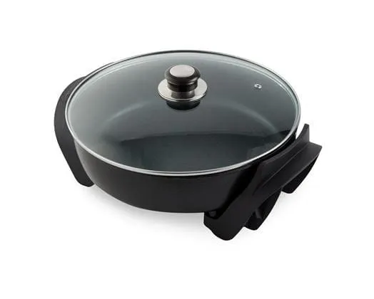 Mellerware Frying Pan Electric Non-Stick Black 30Cm 1500W Alonzo 27550D