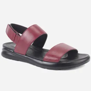 Mens "ALEY" Leather Velcro Everyday Summer Sandals