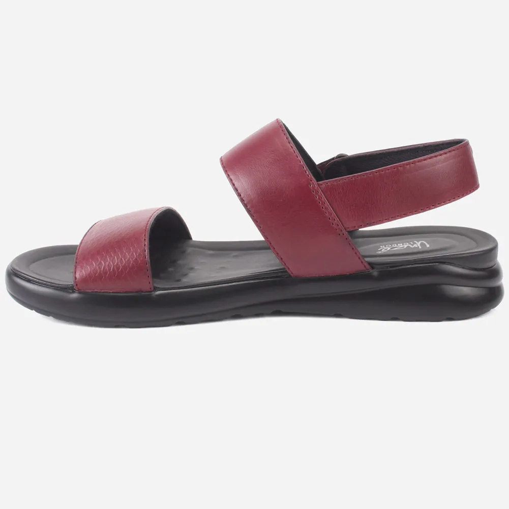 Mens "ALEY" Leather Velcro Everyday Summer Sandals