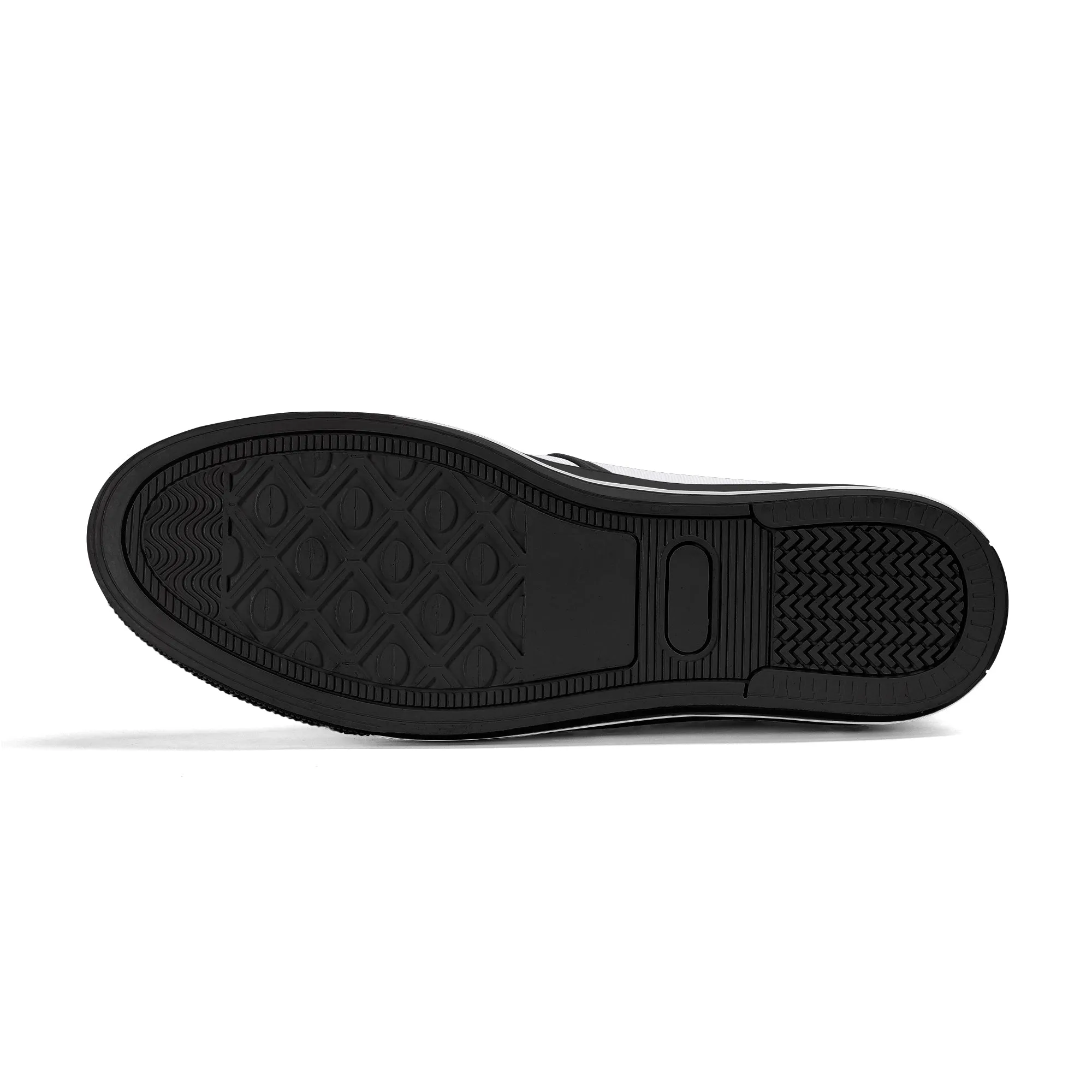 Men's Teal & Black Faux Leather Rubber Sole Slip On Shoes