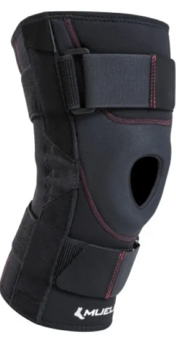 MUE5524 Premium Patella Stabiliser Knee Brace With Anatomically Shaped Buttress And Alloy Coiled Springs