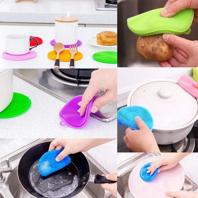 Multi Purpose Silicone Sponge - Orange