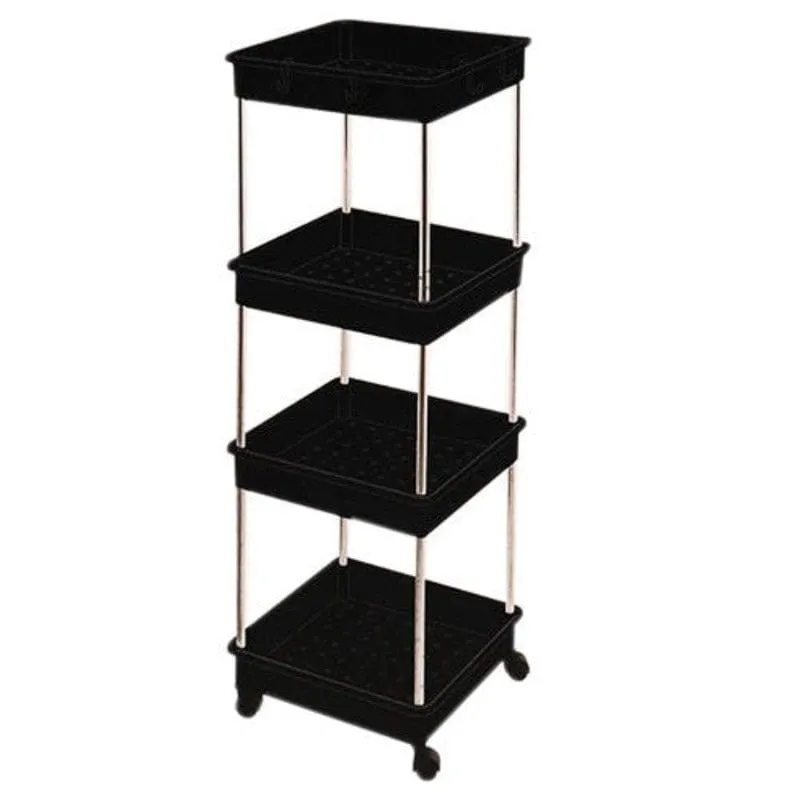 Multi Purpose Square Rack Organizer 32X32cm Black