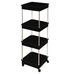 Multi Purpose Square Rack Organizer 32X32cm Black