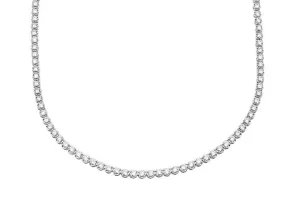 Necklace 18kt Gold Round Diamonds Tennis 2.42 cts