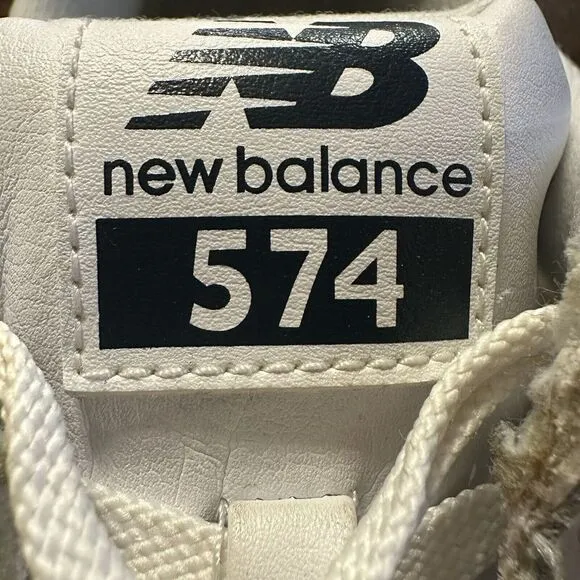 New Balance 574 Encap White Navy Mens sz‎ 8 US  NB574WYN