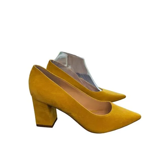 New ~ Marc Fisher ~🔥 Zala Block Heel Pointy Toe Pump Shoes Size 7M