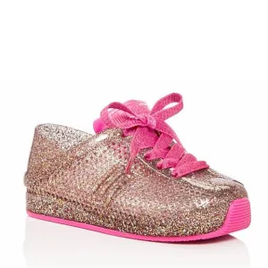 NEW MINI MELISSA kids love system shoes in pink glitter