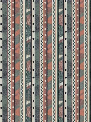 Neysa stripe - Coral teal