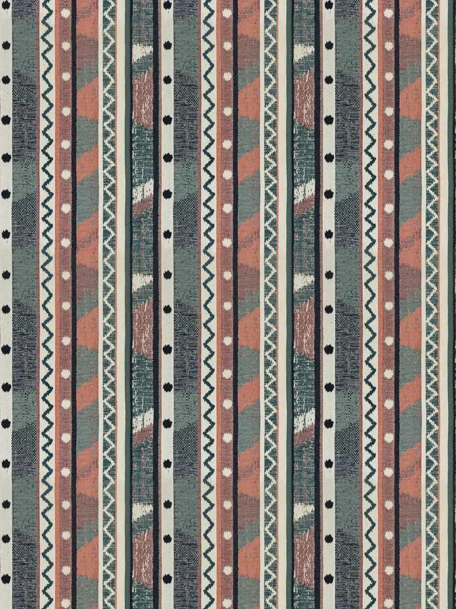 Neysa stripe - Coral teal