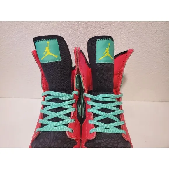Nike Air Jordan 1 Skinny High 602656-633 Kids Running Shoes Volt Red Size 5.5y