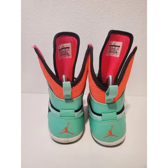 Nike Air Jordan 1 Skinny High 602656-633 Kids Running Shoes Volt Red Size 5.5y