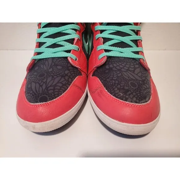 Nike Air Jordan 1 Skinny High 602656-633 Kids Running Shoes Volt Red Size 5.5y