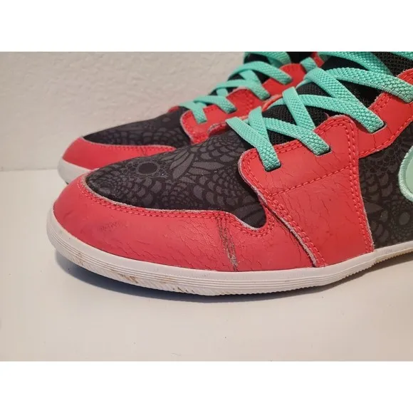 Nike Air Jordan 1 Skinny High 602656-633 Kids Running Shoes Volt Red Size 5.5y