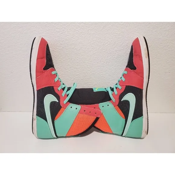 Nike Air Jordan 1 Skinny High 602656-633 Kids Running Shoes Volt Red Size 5.5y