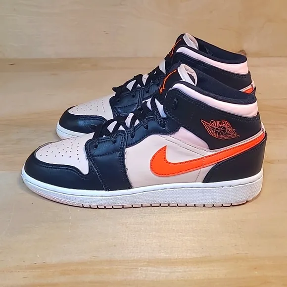 Nike Air Jordan Mid Atmosphere Sneakers - Black and Pink