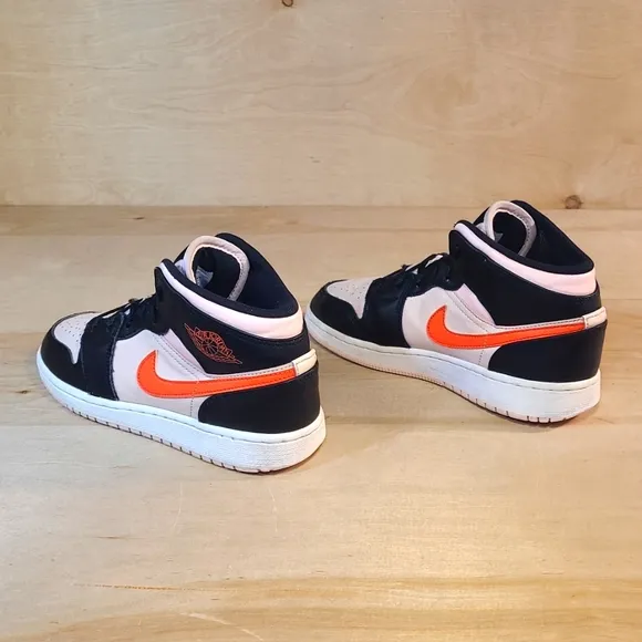 Nike Air Jordan Mid Atmosphere Sneakers - Black and Pink