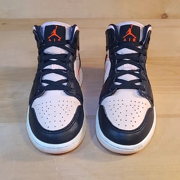 Nike Air Jordan Mid Atmosphere Sneakers - Black and Pink