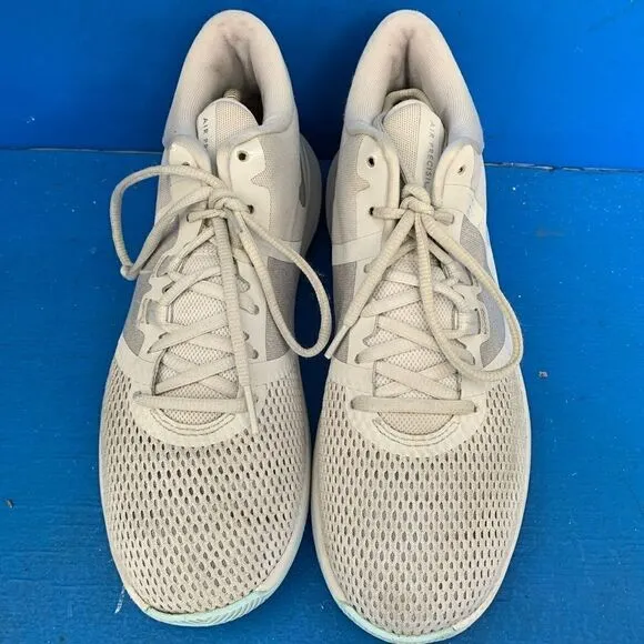 Nike Air Precision II Shoes White blue grey AA7069-005  Size 8