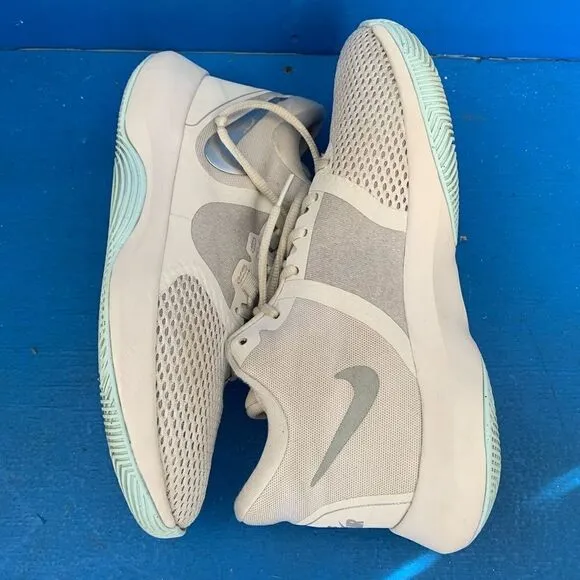Nike Air Precision II Shoes White blue grey AA7069-005  Size 8