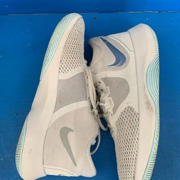 Nike Air Precision II Shoes White blue grey AA7069-005  Size 8