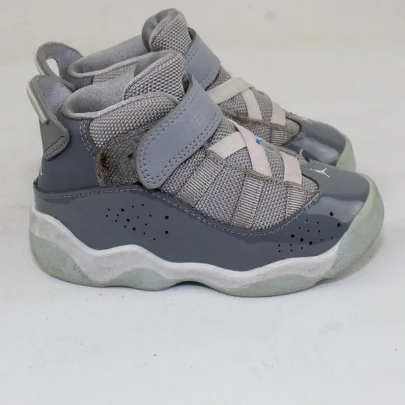 Nike Baby's Gray Jordan 6 Rings Shoes Size 7C