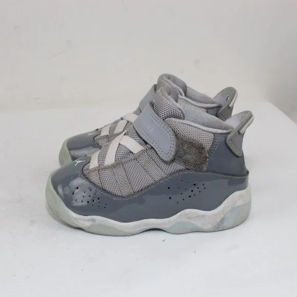 Nike Baby's Gray Jordan 6 Rings Shoes Size 7C